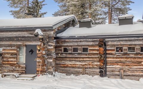 Salmikangas H2: L'Hiver, Neige, Bois, Gelé, Chalet, Pente, Cabane En Rondins, Siding, La Glace