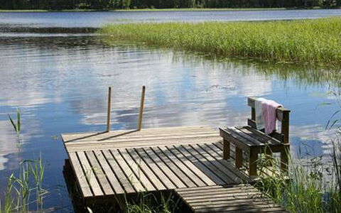 Alppimaja: Arbre, Banque, Maison, Chalet, Lac, Étang, Forêt, Cabane En Rondins