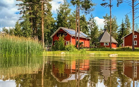 Kallioniemi: Paysage Naturel, Paysage, Banque, Chalet, Zone Rurale, Lac, Réflexion, Étang, Réservoir