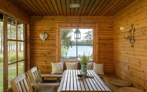 Joutsenlahti: Arbre, Banque, Maison, Chalet, Lac, Étang, Forêt, Cabane En Rondins