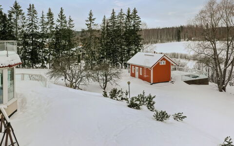 Mustijoenranta: Arbre, Banque, Maison, Chalet, Lac, Étang, Forêt, Cabane En Rondins