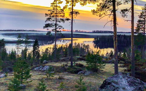 Hiawatha: Arbre, Banque, Maison, Chalet, Lac, Étang, Forêt, Cabane En Rondins