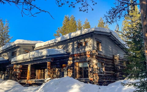 Ylläsrivit C 8 Villa Änkyrä: Voie Navigable, Banque, Cours D'Eau, Lac, Chalet, Forêt, Canal, Réservoir, Cabane En Rondins