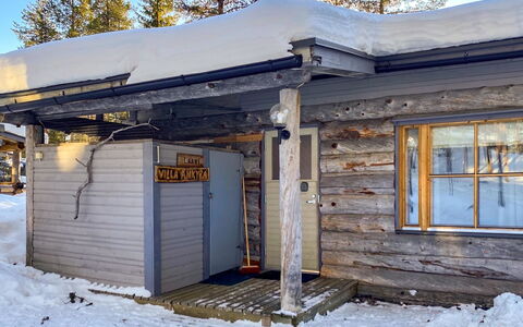 Ylläsrivit C 8 Villa Änkyrä: Voie Navigable, Banque, Cours D'Eau, Lac, Chalet, Forêt, Canal, Réservoir, Cabane En Rondins
