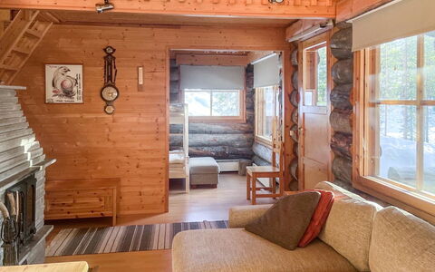 Ylläsrivit C 8 Villa Änkyrä: Voie Navigable, Banque, Cours D'Eau, Lac, Chalet, Forêt, Canal, Réservoir, Cabane En Rondins