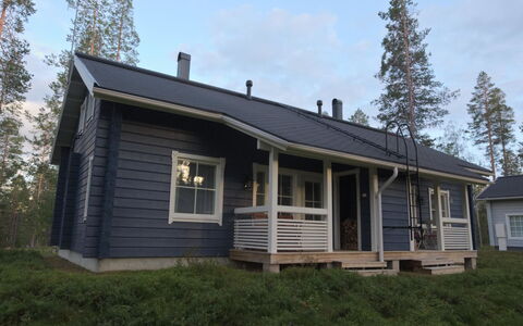 Ylläs Mustikka B: Voie Navigable, Banque, Cours D'Eau, Lac, Chalet, Forêt, Canal, Réservoir, Cabane En Rondins
