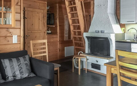 Lomaylläs B26 Palovaarankaarre 8 a: Voie Navigable, Banque, Cours D'Eau, Lac, Chalet, Forêt, Canal, Réservoir, Cabane En Rondins