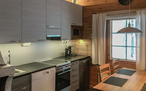 Lomaylläs B26 Palovaarankaarre 8 a: Voie Navigable, Banque, Cours D'Eau, Lac, Chalet, Forêt, Canal, Réservoir, Cabane En Rondins