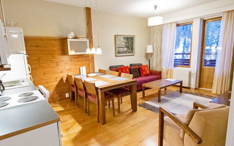 Ylläs Chalets A508: Voie Navigable, Banque, Cours D'Eau, Lac, Chalet, Forêt, Canal, Réservoir, Cabane En Rondins