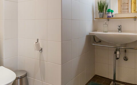 Villa Lumo (Ent. Ylläskyrö): Salle De Bains, Sol, Luminaire Plomberie, Mur, Design Intérieur, Sol, Lavabo, Bois, Siège De Toilette, Toilette