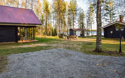 Leporanta: Arbre, Banque, Maison, Chalet, Lac, Étang, Forêt, Cabane En Rondins