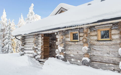 Kelovalta 7B: Bois, Neige, Chalet, L'Hiver, Toit, Domicile, Gelé, Cabane En Rondins, Siding, Pente