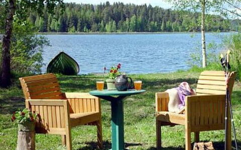 Kopinkallio 1: Arbre, Banque, Maison, Chalet, Lac, Étang, Forêt, Cabane En Rondins