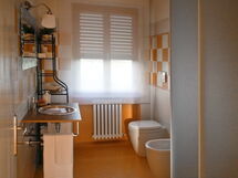the bathroom