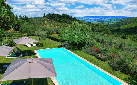 Villa Sonia: Piscine, Propriété, Vacances, Loisir, Maison, Immobilier, Herbe, Biens, Ciel, Recours