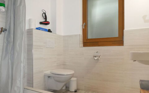 Chalet la Muntaniala: Miroir, Luminaire Plomberie, Propriété, Photographier, Blanc, Salle De Bains, Siège De Toilette, Violet, Bois