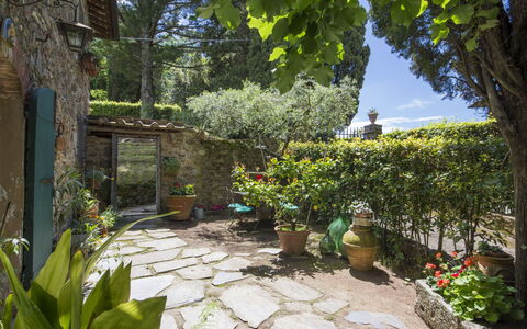 Casaccia: Propriété, Jardin, Végétation, Maison, Botanique, Arbre, Cour, Cour, Immobilier, Dalle