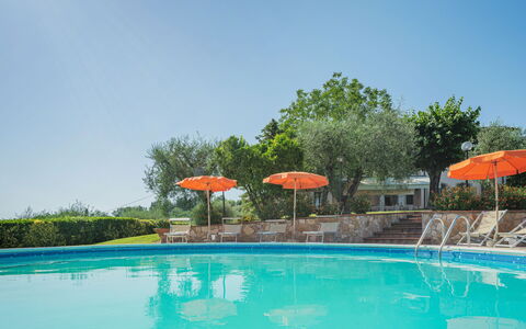 Villa le Casette: L'Eau, Plante, Ciel, Piscine, Parapluie, Bleu Azur, Arbre, Mobilier De Jardin, Chaise, Loisir