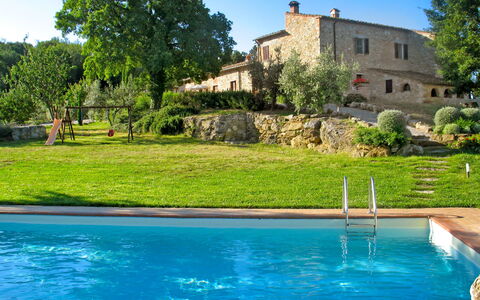 Gambassi Terme 820: Piscine, Propriété, Paysage Naturel, Bâtiment, Maison, Biens, Loisir, Villa, Immobilier, L'Eau