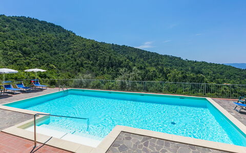 Reggello 840: L'Eau, Ciel, Propriété, Piscine, Bleu Azur, Rectangle, Plante, Bâtiment, Arbre, Composite