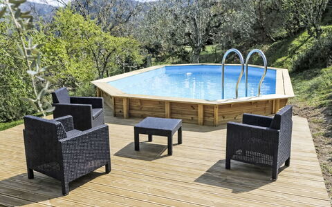 Il Casale: Bois, Piscine, Plate-Forme, Ombre, Dur, Mobilier De Jardin, Tache De Bois, Jardin, Planche, Parquet