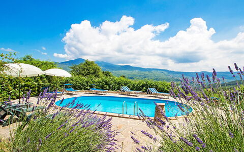 Arcidosso 800: Bleu, Ciel, Propriété, Paysage Naturel, Bleu Azur, Piscine, Vacances, Immobilier, Été, Nuage
