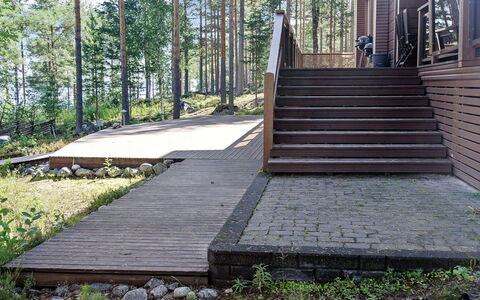 Pielislinna Loma-Koli: Meubles, Chaise, Mobilier De Jardin, Table, Bois, Tableau De Plein Air, Table Cuisine Et Salle A Manger, Ombre, Jardin, Parapluie
