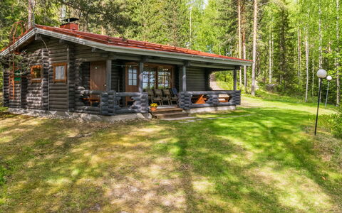 Lohi, Cjoe237 a: Arbre, Banque, Maison, Chalet, Lac, Étang, Forêt, Cabane En Rondins