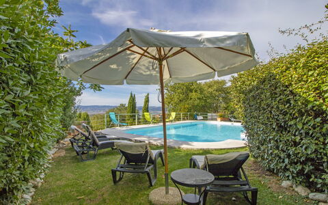Manciano 840: L'Eau, Plante, Nuage, Ciel, Bleu Azur, Parapluie, Ombre, Piscine, Mobilier De Jardin, Botanique