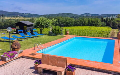 Il Poggetto: Ciel, L'Eau, Piscine, Nuage, Bâtiment, La Nature, Bleu Azur, Ombre, Plante, Mobilier De Jardin