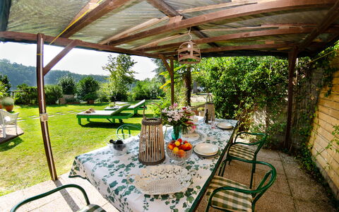 Podere L'istrice: Propriété, Patio, Arrière-Cour, Bâtiment, Immobilier, Maison, Domicile, Porche, Biens, Pièce