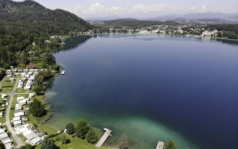 Klopeiner See 50: Ressources En Eau, Plan D'Eau, La Nature, Paysage Naturel, L'Eau, Réservoir, Lac, Photographie Aérienne, Tarn, Vue Du Ciel
