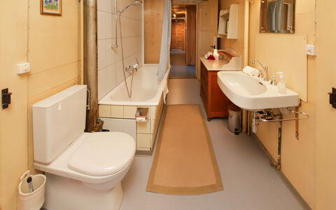 Chalet Ahorni: Évier, Luminaire Plomberie, Robinet, Lavabo, Miroir, Salle De Bains, Violet, Bâtiment, Design Intérieur