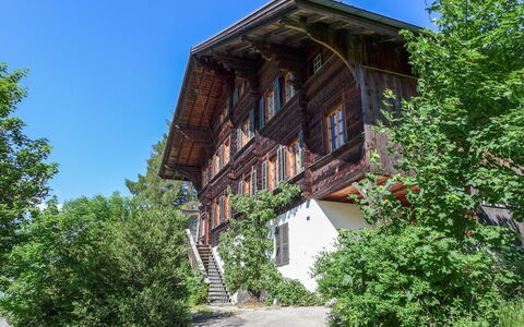 Chalet Ahorni: Maison, Bâtiment, Arbre, Architecture, Zone Rurale, Chalet, Herbe, Plante, Paysage, Domicile