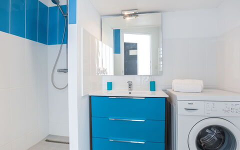 Roch Maria: Pièce, Bleu, Buanderie, Salle De Bains, Turquoise, Propriété, Bleu Azur, Meubles, Sécheuse, Principaux Appliance