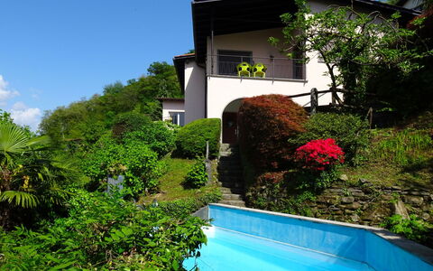 San Nazzaro 25: Propriété, Maison, Piscine, Immobilier, Bâtiment, Domicile, Botanique, Cour, Recours, Architecture