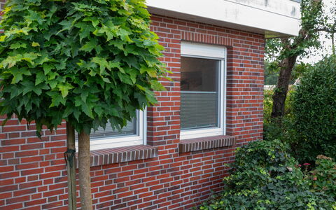 Kegelrobbe: Fenêtre, Bâtiment, Propriété, Plante, Brique, Brickwork, Maison, Architecture, Végétation