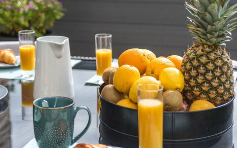 Les Terrasses de la Plage: Aliments, Fruit, Brunch, Ingrédient, Petit Déjeuner, Plante
