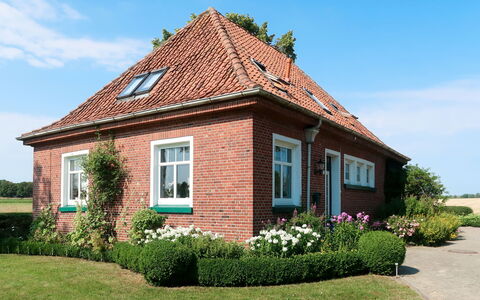 Huuske am Polder: Ciel, Plante, Bâtiment, Fenêtre, Nuage, Propriété, Fleur, Maison, Lot Terre, Chalet