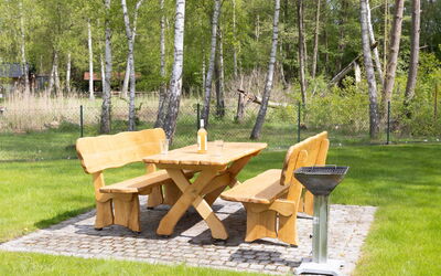 Karlshagen 605: Meubles, Mobilier De Jardin, Bois, Tableau De Plein Air, Chaise, Jardin, Banc, Dur, Extérieur Banc