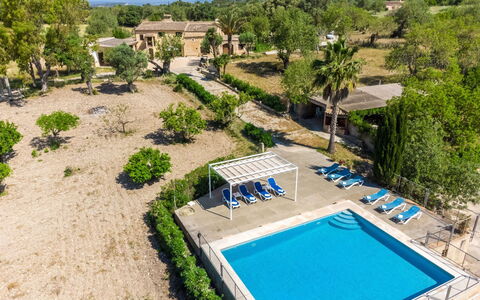 Can Amagat: Plante, L'Eau, Propriété, Arbre, Bâtiment, Bleu Azur, Piscine, Végétation, Ciel, Lot Terre