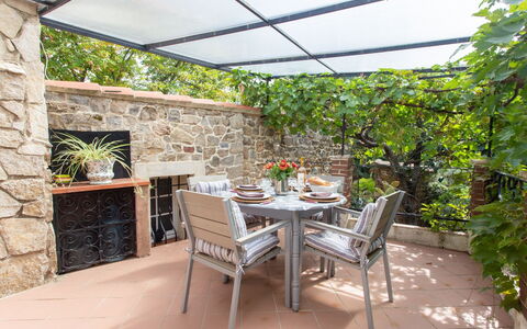 Le Mas Christine: Plante, Table, Meubles, Pot De Fleur, Chaise, Tableau De Plein Air, Plante D'Appartement, Mobilier De Jardin, Bois, Bâtiment