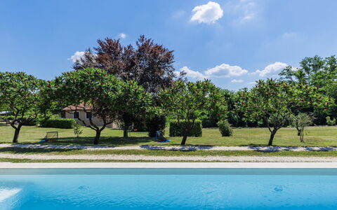 Tomazin: Bleu, Piscine, Ombre, Jardin, Recours, Loisir, Aménagement Paysager, Pelouse, Eco Hôtel, Biens