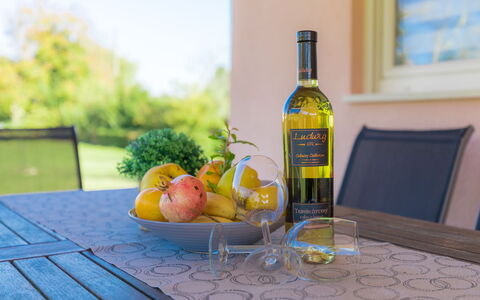 Vita: Aliments, Table, Vaisselle, Bouteille, Vert, Plante, Jaune, Bouteille En Verre, Boisson Alcoolisée