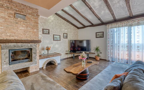 Villa Toni: Meubles, Design Intérieur, Canapé, Mur, Sol, Bois, Plafond, Salon, Sol, Pièce