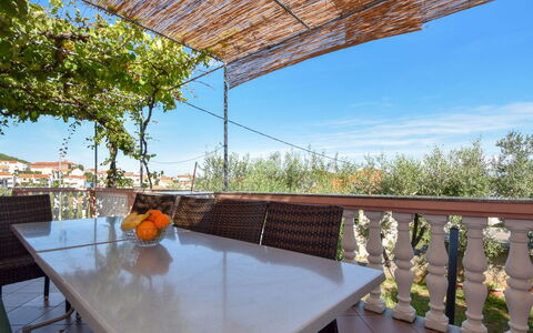 Ines: Table, Meubles, Ciel, Propriété, Vaisselle, Chaise, Ombre, Mobilier De Jardin, Arbre, Tableau De Plein Air