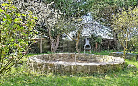 Godern 614: Jardin, Couverture De Sol, Tronc, Printemps, Pelouse, Arrière-Cour, Ombre, Cour, Aménagement Paysager, Caractéristique De L'Eau