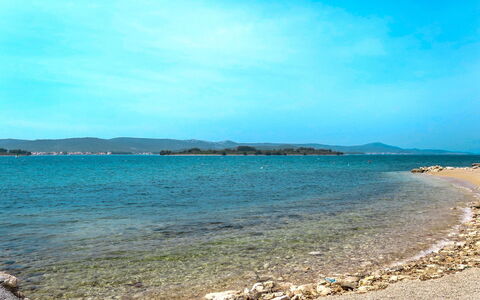 Biograd Na Moru 612: L'Eau, Ciel, Nuage, Bleu, Plage, Paysage Naturel, Banque, Paysage, Rectangle, Horizon