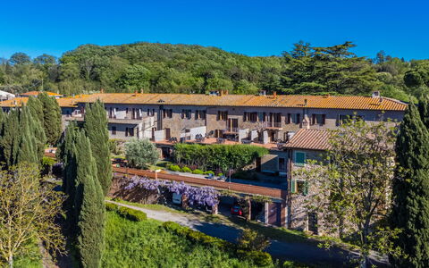 Montaione 612: Paysage, Zone Rurale, Station De Montagne, Banlieue, Village, Biens, Eco Hôtel, Plantation, Chaparral, Vue Du Ciel