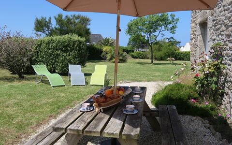 Ty Coz Ar Mor: Plante, Propriété, Communauté Des Plantes, La Nature, Botanique, Ombre, Table, Arbre, Mobilier De Jardin, Bâtiment